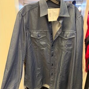 Stefano Ricci Blue Shirt Jacket